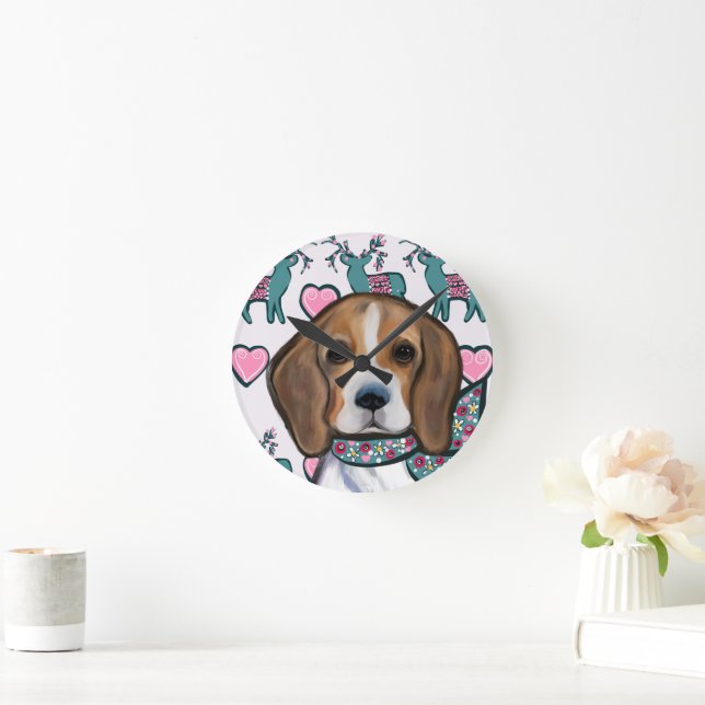 Reloj Redondo Mediano Beagle    (Hogar)