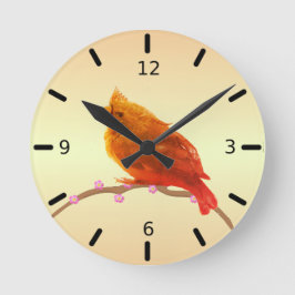 Reloj Redondo Mediano Beautiful Bird