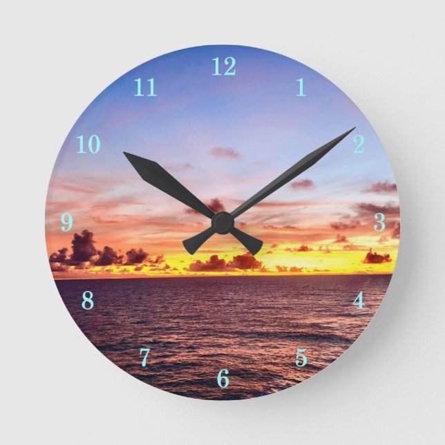 Reloj Redondo Mediano Beautiful Outdoor Scenery Wall Clock (Anverso)