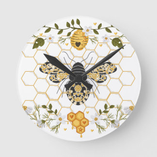 Reloj Redondo Mediano Bee Wall Clock