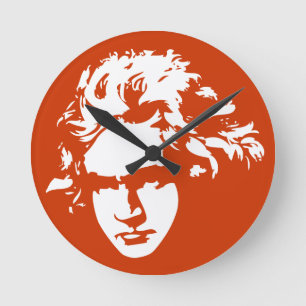 Reloj Redondo Mediano Beethoven Composer Classer Music Wall Clock