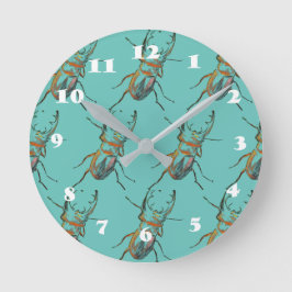 Reloj Redondo Mediano Beetles Bugs