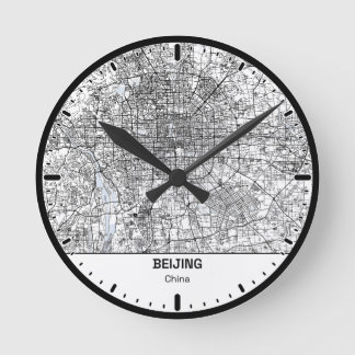 Reloj Redondo Mediano Beijing Clock City Line Art