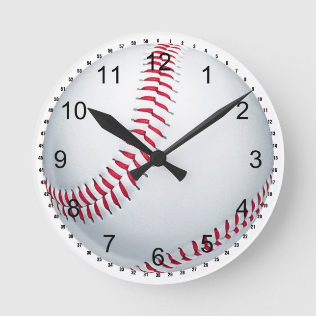 Reloj Redondo Mediano Béisbol (Anverso)