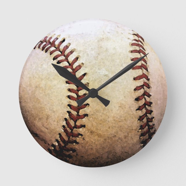 Reloj Redondo Mediano Béisbol (Anverso)