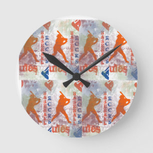 RELOJ REDONDO MEDIANO BÉISBOL