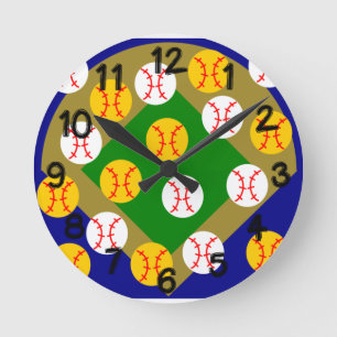 Reloj Redondo Mediano Béisbol/Softbol