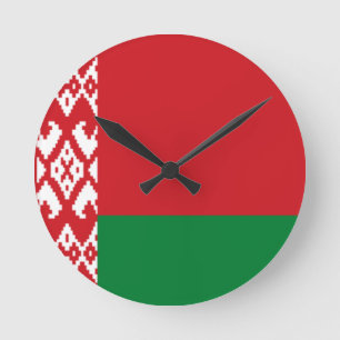 Reloj Redondo Mediano Belarus Flag