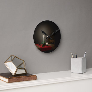 Reloj Redondo Mediano Bella Artes de cookies gratis para Navidades