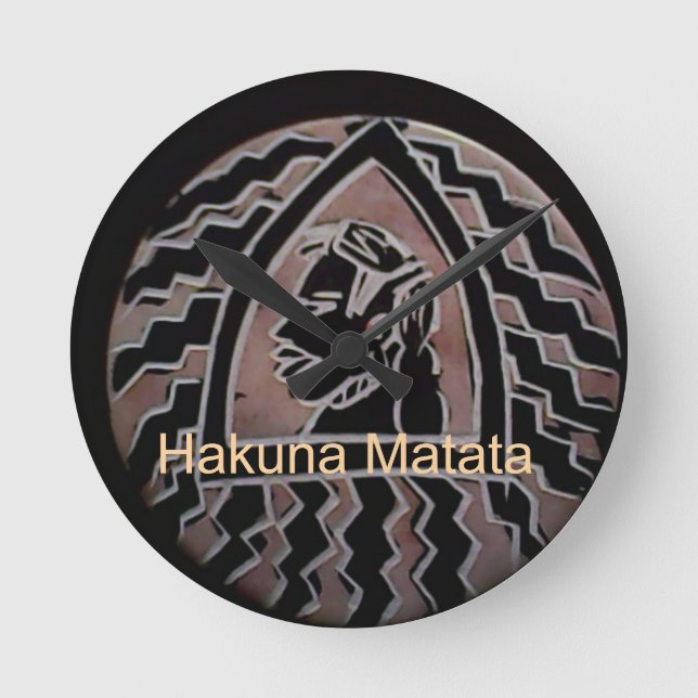 Reloj Redondo Mediano Belleza africana: el retrato tribal de Bongo Maasa (Anverso)