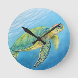 Reloj Redondo Mediano Belleza de la tortuga