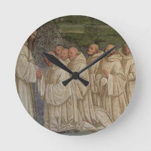 Reloj Redondo Mediano Benedictine Monks, from the Life of St. Benedict (