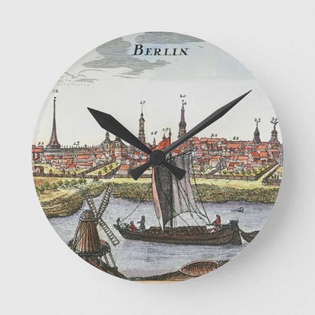 Reloj Redondo Mediano Berlín, Alemania, 1737 (Anverso)