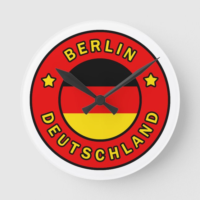 Reloj Redondo Mediano Berlín Deutschland (Anverso)