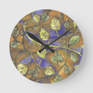 Reloj Redondo Mediano Berry Leaves Wall Clock