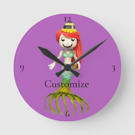 Reloj Redondo Mediano Besada bruja de sirena, Thunder_Cove