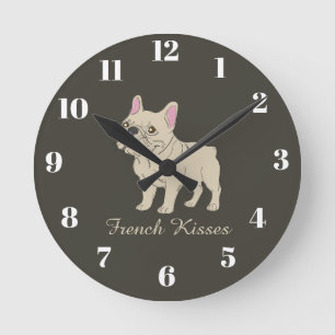 Reloj Redondo Mediano Besos Franceses