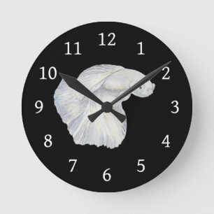 Reloj Redondo Mediano Betta Fish Round Clock