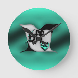 Reloj Redondo Mediano bff ~ lovebirds