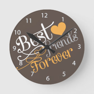 Reloj Redondo Mediano BFF - Mejores amigos de la moda para siempre