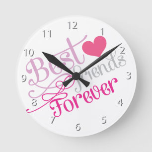Reloj Redondo Mediano BFF - Mejores amigos de la moda para siempre