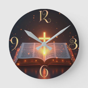 Reloj Redondo Mediano Biblia
