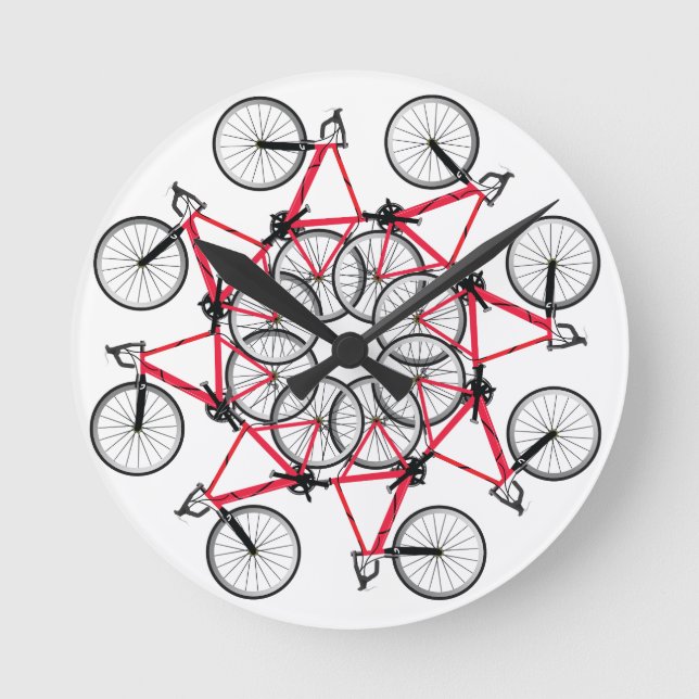 Reloj Redondo Mediano Bicicleta (Anverso)