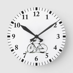 Reloj Redondo Mediano Bicicleta