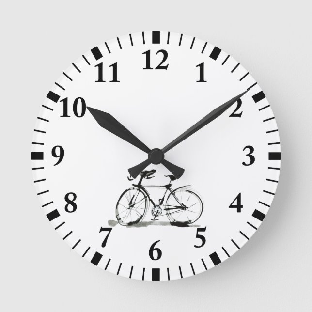Reloj Redondo Mediano Bicicleta (Anverso)
