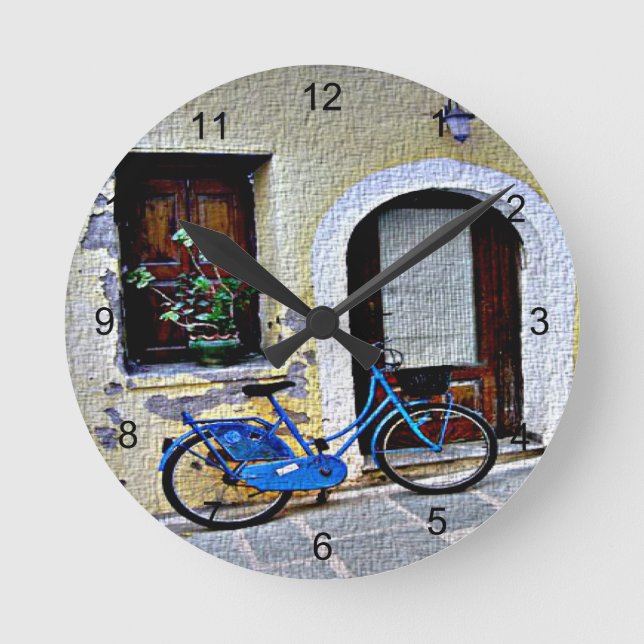 Reloj Redondo Mediano Bicicleta (Anverso)