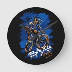 Reloj Redondo Mediano Bicicleta Bmx Urban streetwear graffiti