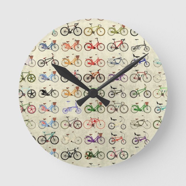 Reloj Redondo Mediano Bicis (Anverso)