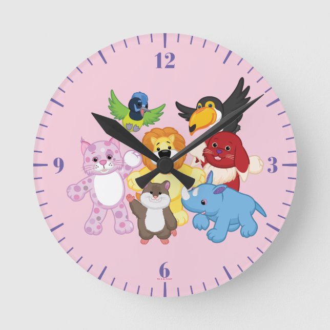 Reloj Redondo Mediano ¡Bienvenidos a Webkinz! (Anverso)