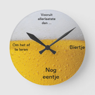 Reloj Redondo Mediano Biertje Klok