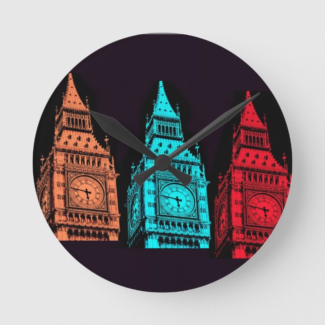Reloj Redondo Mediano Big Ben (Anverso)