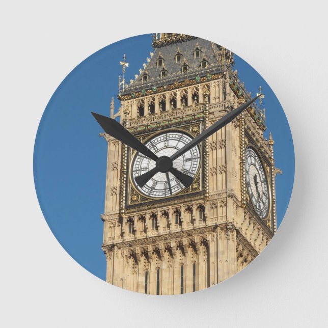 Reloj Redondo Mediano Big Ben Londres (Anverso)