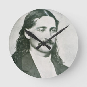 Reloj Redondo Mediano "Bill salvaje" Hickok (foto de b/w)