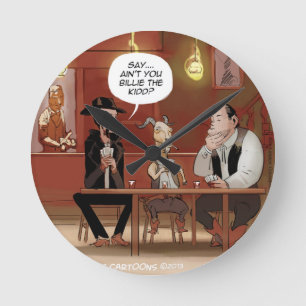 Reloj Redondo Mediano Billy The Kid? Funny Goat Cartoon