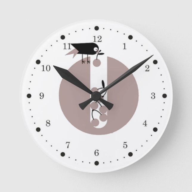Reloj Redondo Mediano Bird (Anverso)