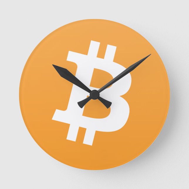 Reloj Redondo Mediano Bitcoin (Anverso)