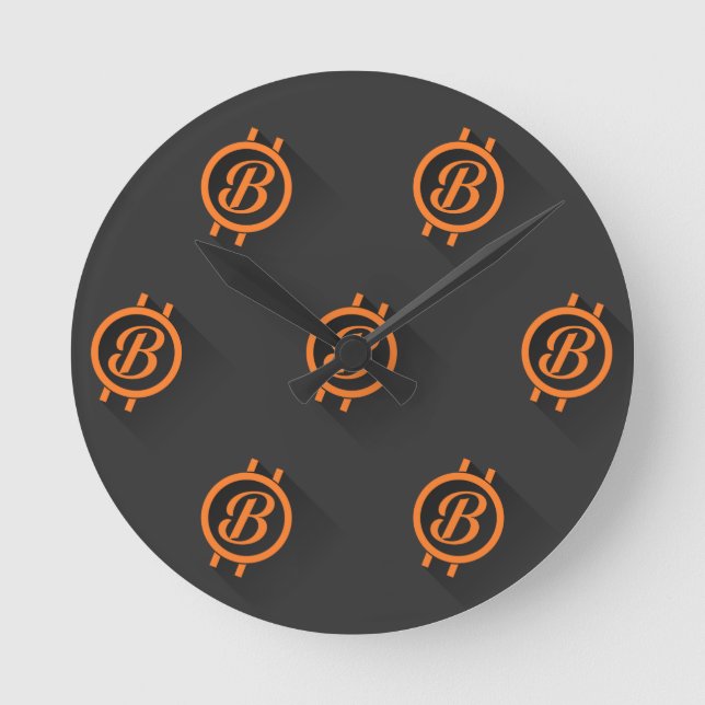 Reloj Redondo Mediano Bitcoin 3 (Anverso)