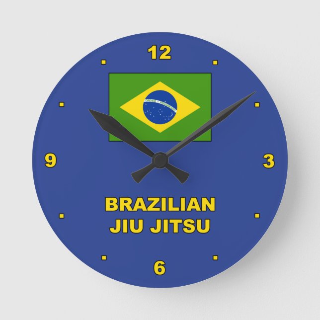 Reloj Redondo Mediano BJJ Wall Clock (Anverso)