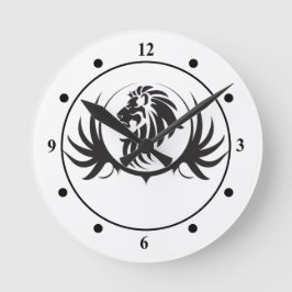 Reloj Redondo Mediano Black Lions Head
