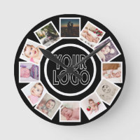 Blanco negro personalizado de 12 Collages de fotos