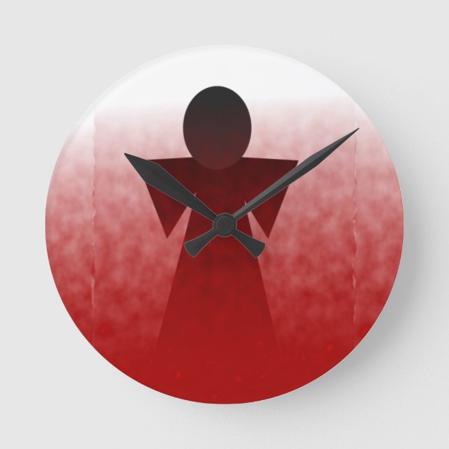 Reloj Redondo Mediano Bleeding Angel Wall Clock (Anverso)