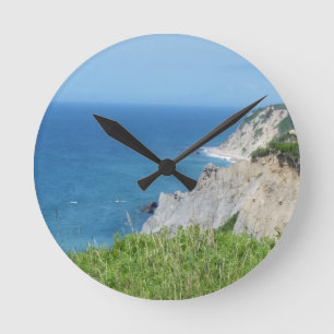 Reloj Redondo Mediano Block Island Bluffs - Isla Block, Isla Rhode