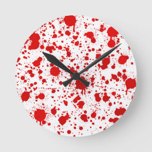 Reloj Redondo Mediano Blood Splatter ... Dexter Would Kill For This
