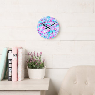 Reloj Redondo Mediano Blossom rubio Un diseño de luz colorida
