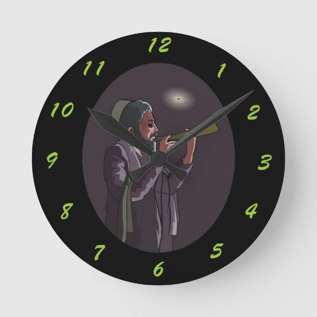 Reloj Redondo Mediano Blowing of the Horn - (Anverso)