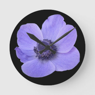 Reloj Redondo Mediano Blue Anemone Wall Clock